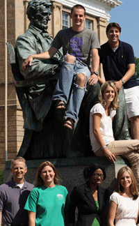 Some RJP students on Bascom Hill