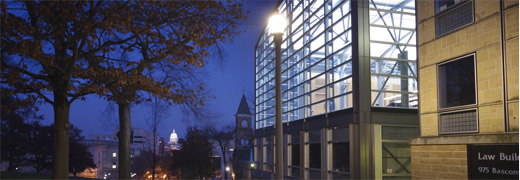 Law School with Capitol building in the distance