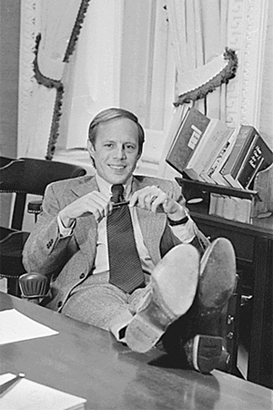 John Dean in his White House office in 1972.